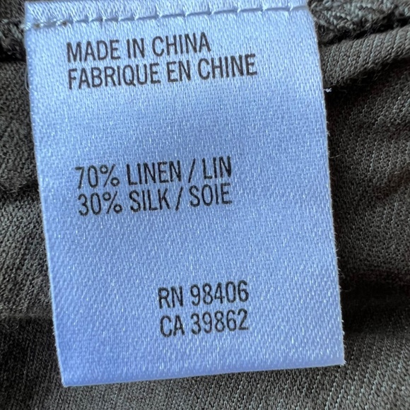 Theory Linen / Silk Blend Crochet and Knit Tank Dress - Picture 10 of 11